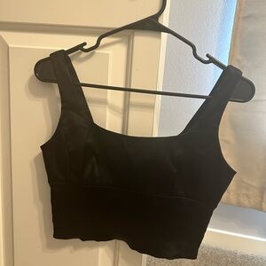 Aritzia black cropped tank